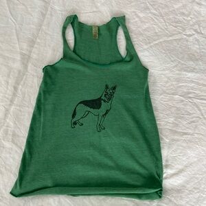German Shepherd tank